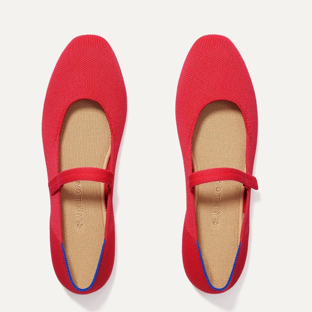 Rothy’s Square Mary Jane in Lollipop Red size 7